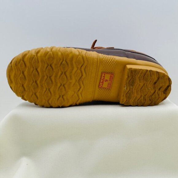 Cabela's Lace Up Brown Leather Women's Duck Rain Boot Shoe - Size 9 - Picture 15 of 16